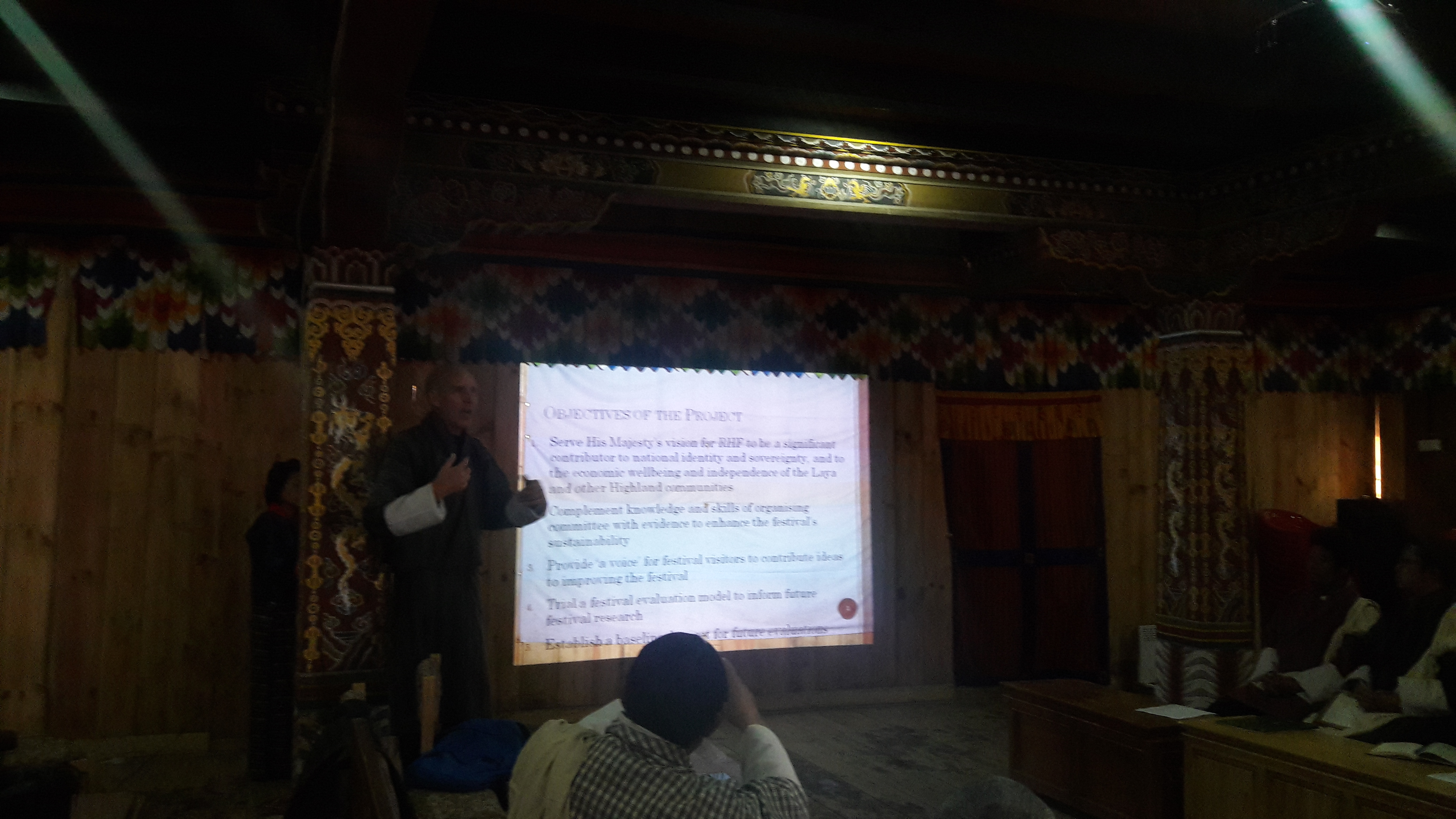 their findings on visitor experience study of Royal Highland Festival 2018 to organizing committee here in the Dzongkhag.