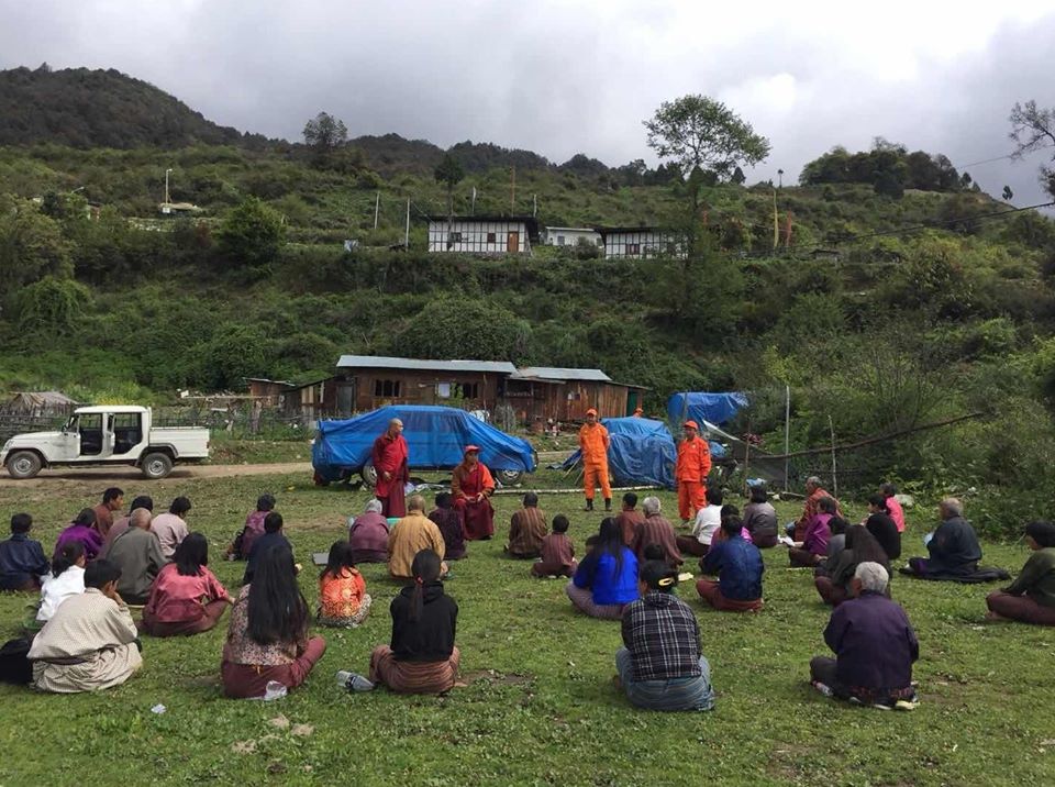  Dharma pills (Rilbu) and Ngak Chu to the people residing in Gasa.