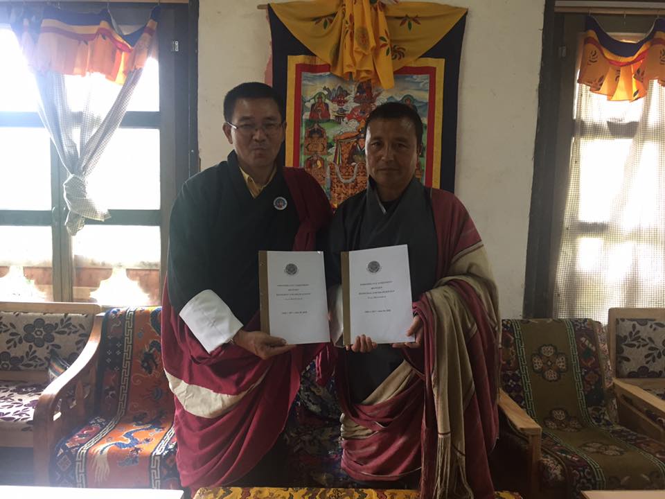 the 2017/18 APA of Khamoed Gewog was signed