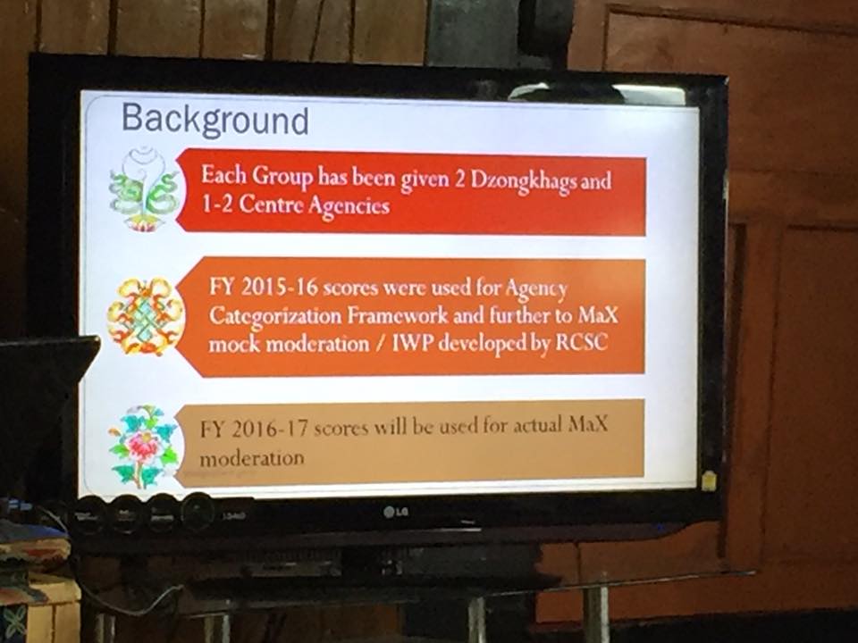 made a presentation on their findings to the Dzongkhag