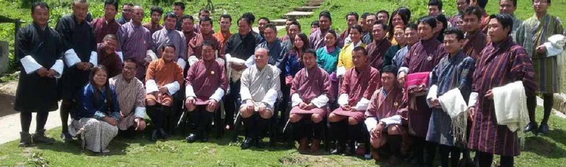 the Auditor General of Bhutan Honble Tshering Kezang is in Gasa 