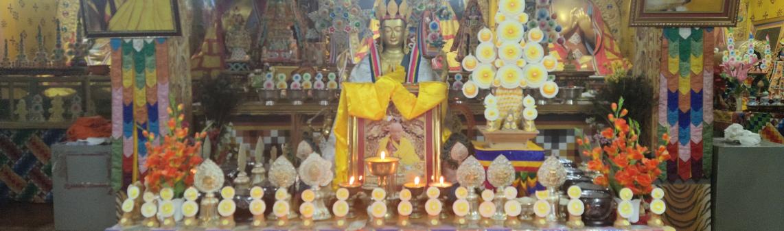 All staff led by Dasho Dzongda offered prayers and thousands of butter lamps in memory of His Holiness the 68th Je Khenpo, Thrizur Ngawang Tenzin Doendrup 