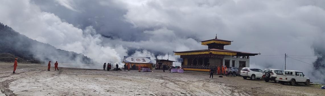 Sacred Fire offering ritual (Zhiwi Jinsek) and Mountain Smoke Ritual (Riwo Sang Choed) performed at Gasa Dzongkhag