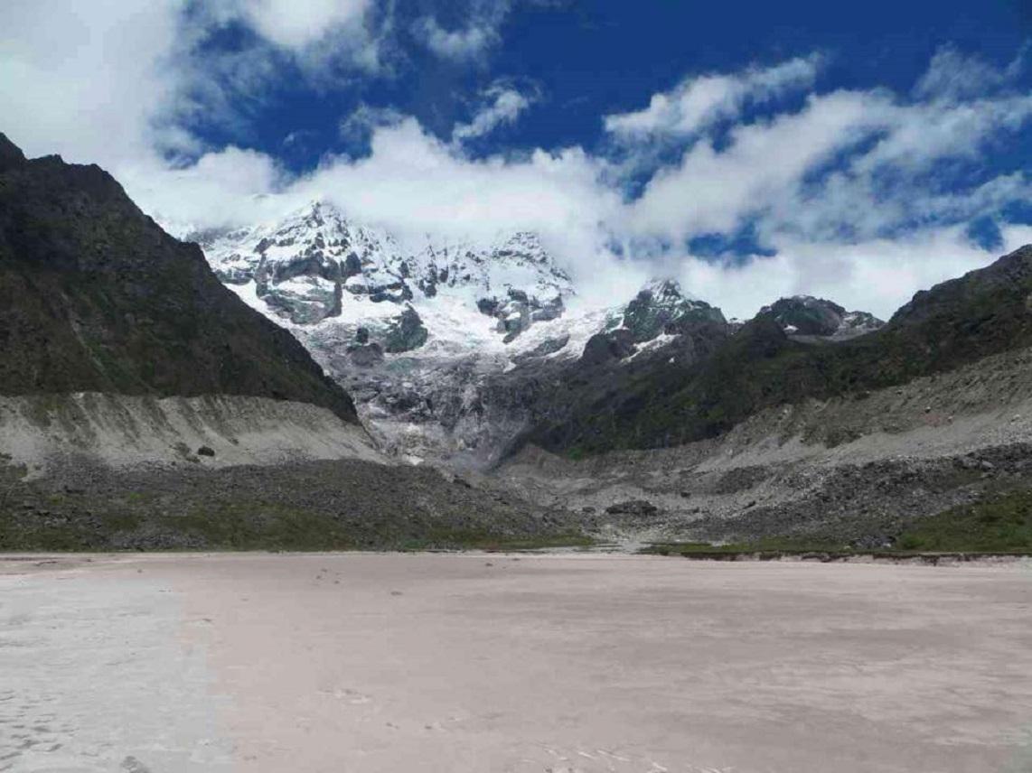 temporary bridge built over bazi river